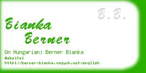 bianka berner business card